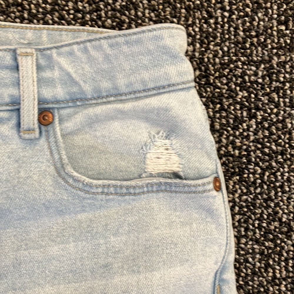 LOFT High-Rise Light Wash Distressed Skinny Jean Size 27P - Picture 9 of 9